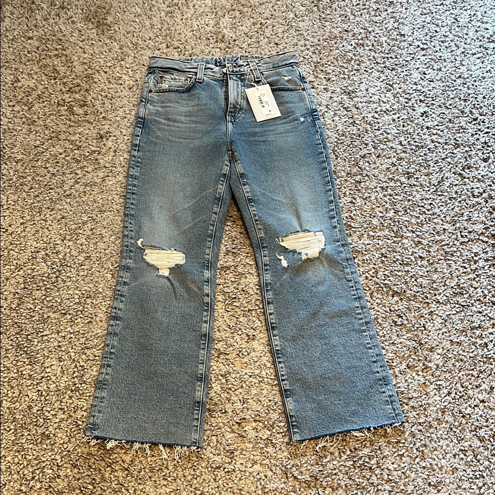 Classic Blue Distressed Women's Jeans